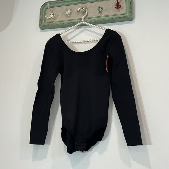 Spanx long sleeve bodysuit very black scoop neck women’s XL new with tag - Picture 4 of 6